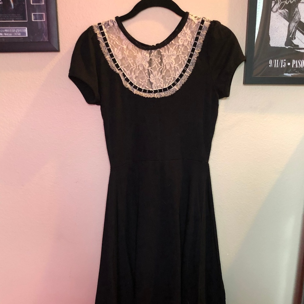 Lace Neck Dress